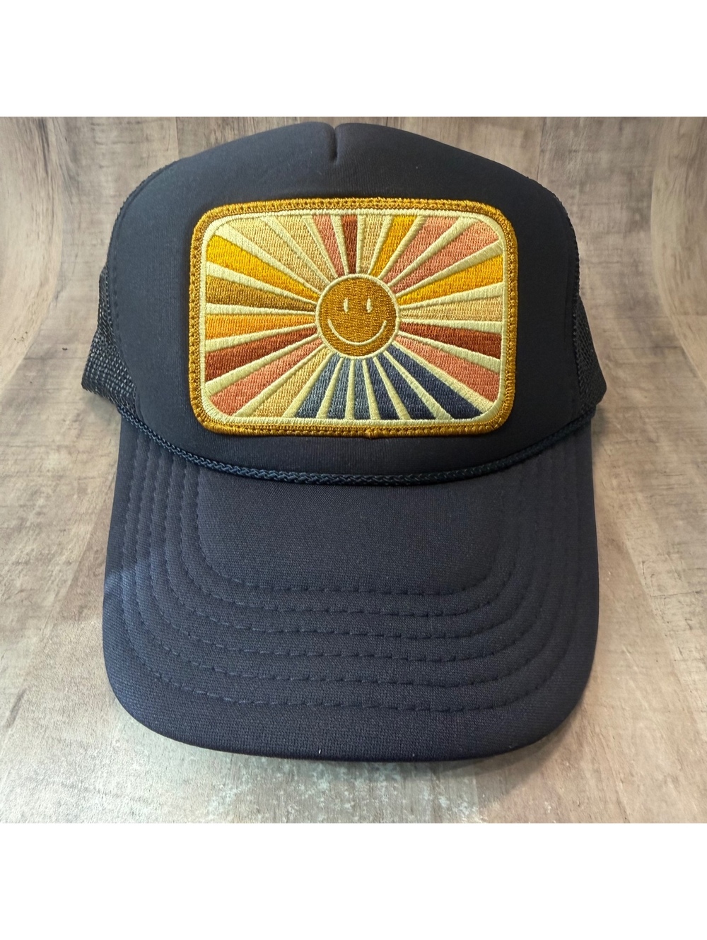 Friday Feelin' Rays Of Happy Trucker Hat Mesh Back Snapback Cap Nordstrom NWT